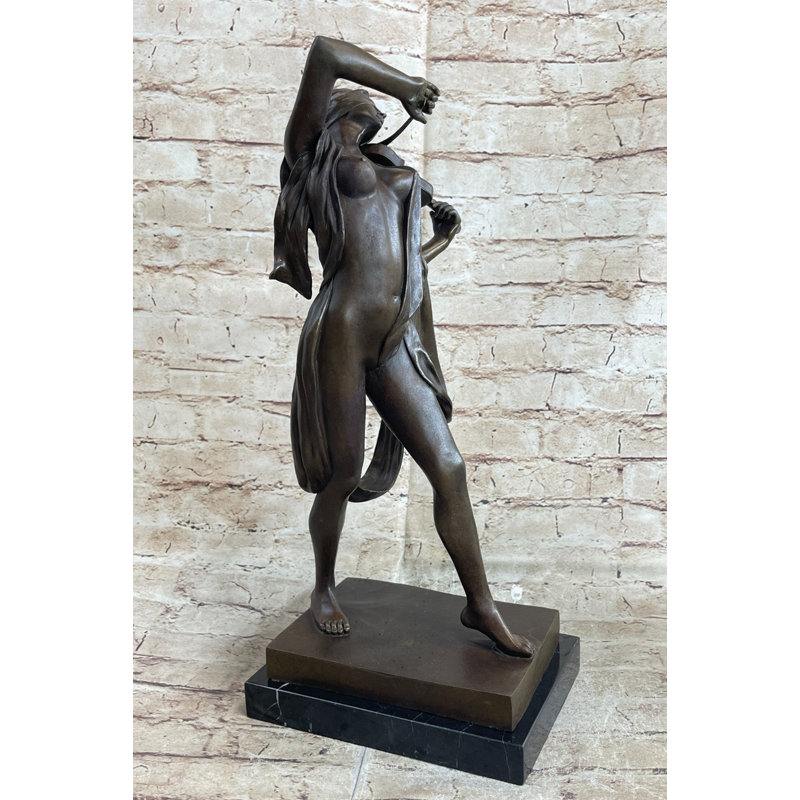Figurine abstraite 100% bronze féminin