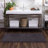 Kalb Solid Cotton Non Slip Machine Washable Bath Rug-1756030141-1756030140