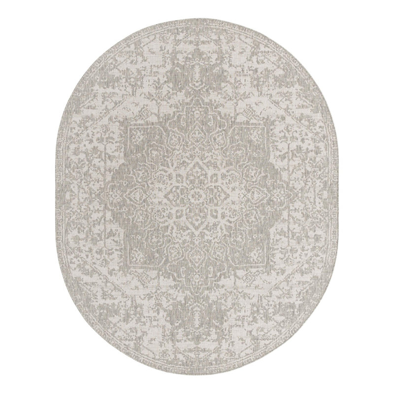 Jill Zarin Dubai Indoor/Outdoor Rug, Oval 7'10" x 10'
