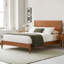 Base de lit plateforme avec lattes en bois et support en métal-129943280-129943279