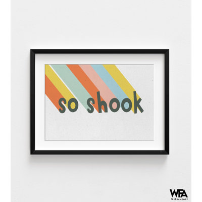 «Rainbow So Shook», impression sur toile, panneau multicolore, grande salle de pause, impression sur mesure, impression sur toile