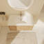 Meuble-lavabo mural simple 35,43 po avec plateau en résine Beykoy-30782513