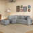 Velours gris velours est en rupture de stock