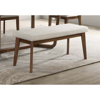 Banc de salle à manger rembourré Mid-Century