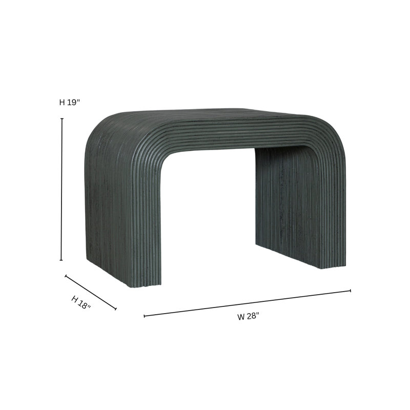 Sled End Table, Kale