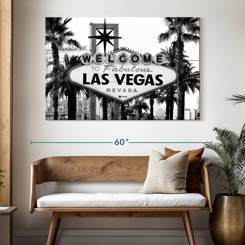 Hannes Welcome To Fabulous Las Vegas BW, H 34 po x l 51 po