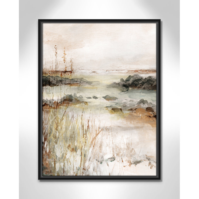 Impression de méandres de la rivière Wylder par Carol Robinson, H 25,5 po x l 19,5 po, Noir