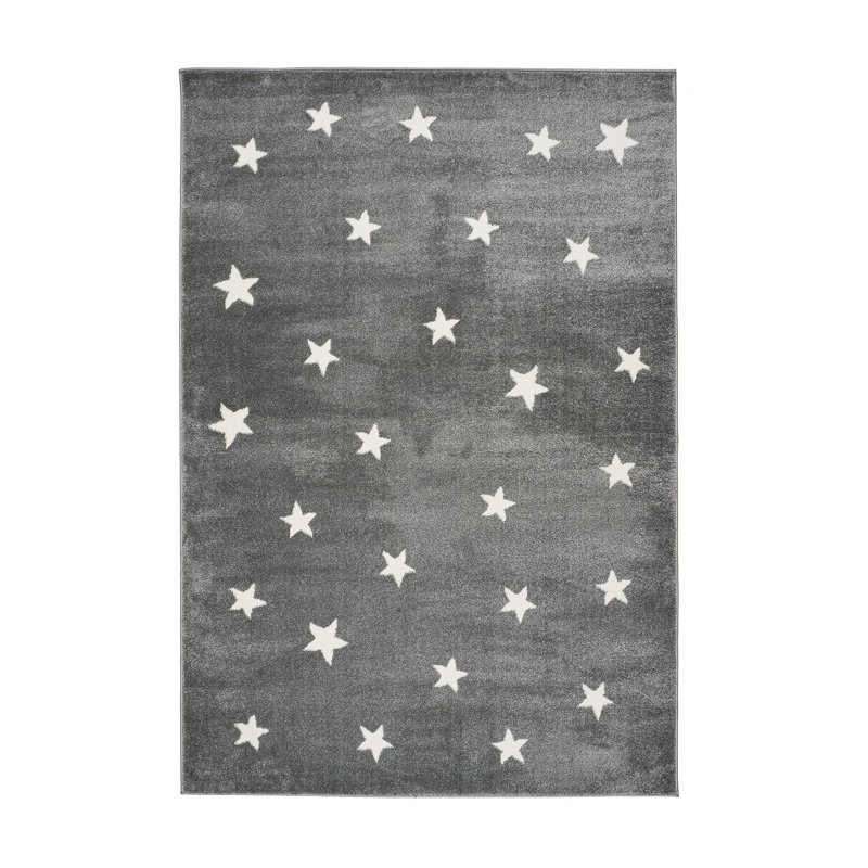 Gustaaf Machine Woven Grey/White Rug, Runner 80 x 300cm