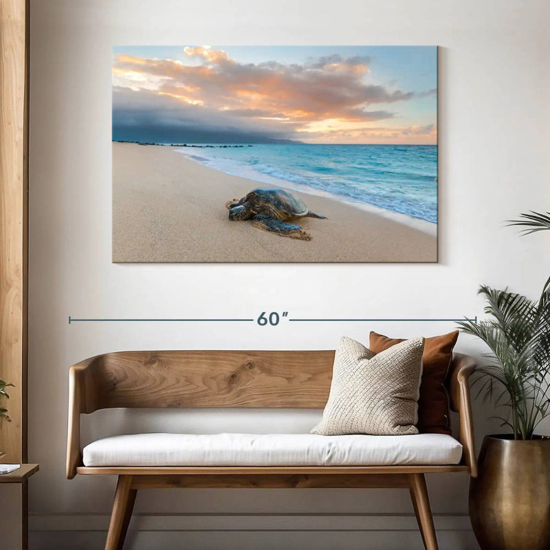 Turtle Sunset, 32" H x 48" W
