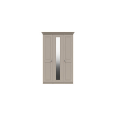 Warminster 3 Door Manufactured Wood Wardrobe