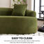 Canapé courbé désossé, canapé modulaire à compression de 110 po, vert haute densité, canapé-lit pour salon, salon, appartement, chenille-1782483972