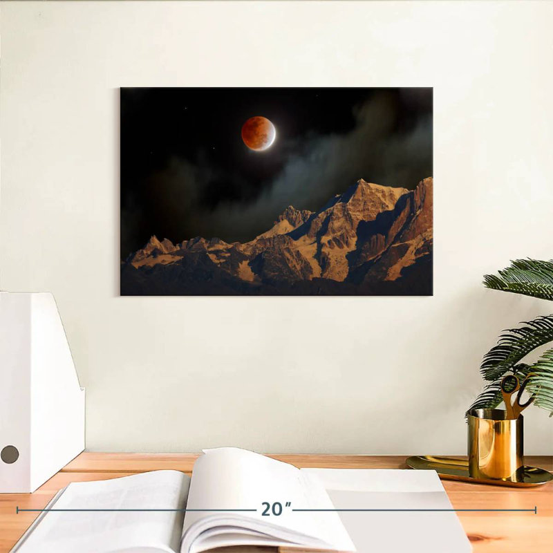 Oberle Himalayan Lunar Eclipse, 8" H x 12" W