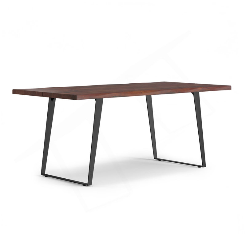 Delta Dining Table In Dark Walnut, Walnut