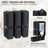 3-In-1 Wall Mounted Shampoo, Conditioner & Body Wash Dispenser,Refillable Shower Soap Dispenser, Lockable Design, Stick-On Installation, 250Ml X 3 Chambers.(Matte Black)