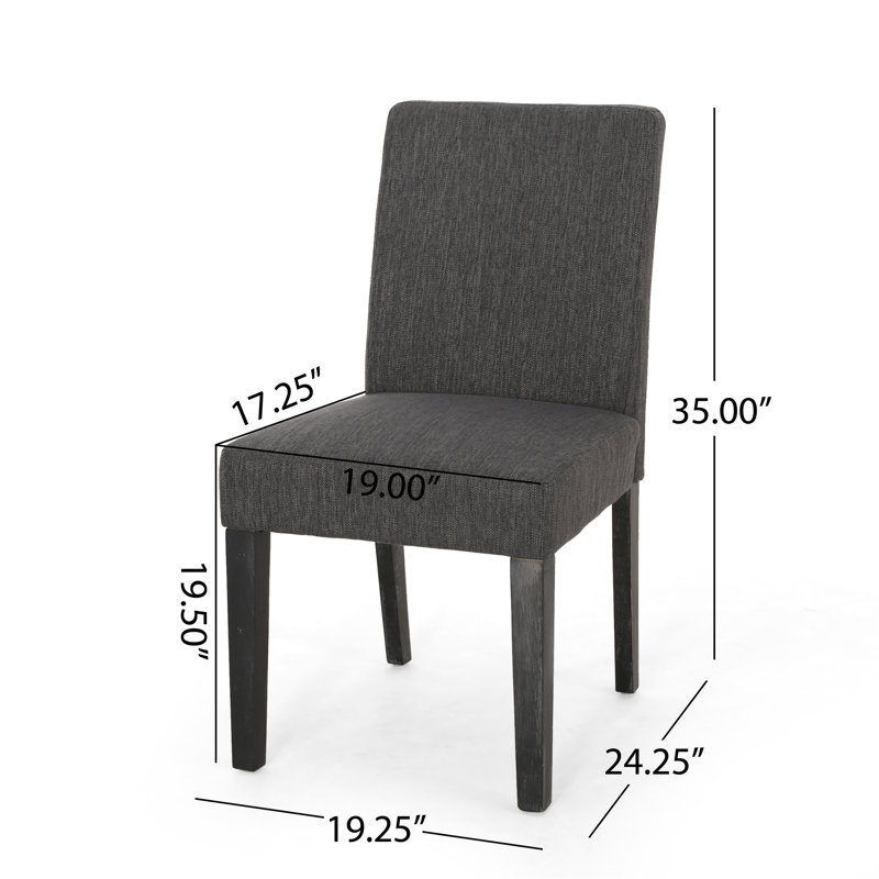 Chaise de salle à manger, Gris anthracite, 1