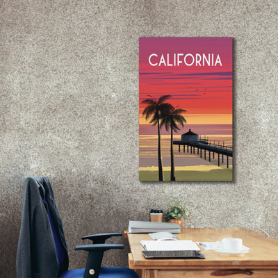 «California» par Omar Escalante, art mural sur toile