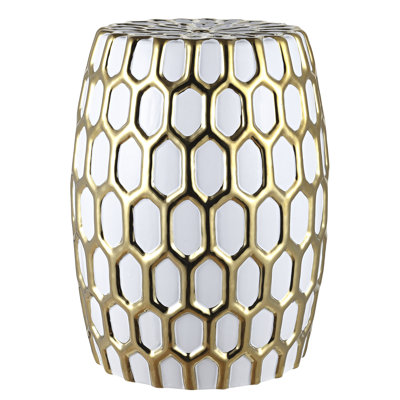 Crim Ceramic Accent Stool
