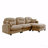 Basic Sectional Sofa, Modular  Sofa L-Shaped Couch With Ottoman, Premium Chenille Fabric,Tufted Cushion Backrest Design,Ergonomic Design-239963291