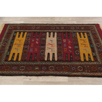 Tribal  Kilim Hand-Woven  Area Rug 3x6