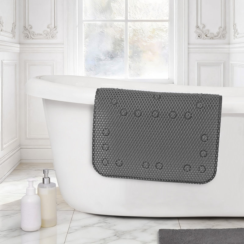 Tapis de bain antidérapant 2 pièces, Gris