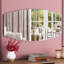 55X110CM Wall Mirror Curved Flat Splicing Accent Mirror