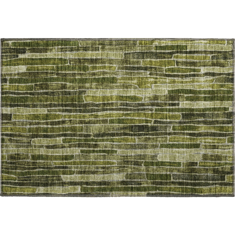 Premium Machine Washable Kumbhar AMF1301 Stripes Rug