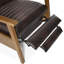 Fauteuil inclinable à accoudoirs en bois-15549684