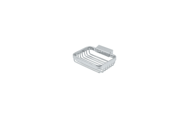 Deltana WBR4535U26 Wire Basket, 4-3/4" Rectangular Soap Holder in Polished Chrome