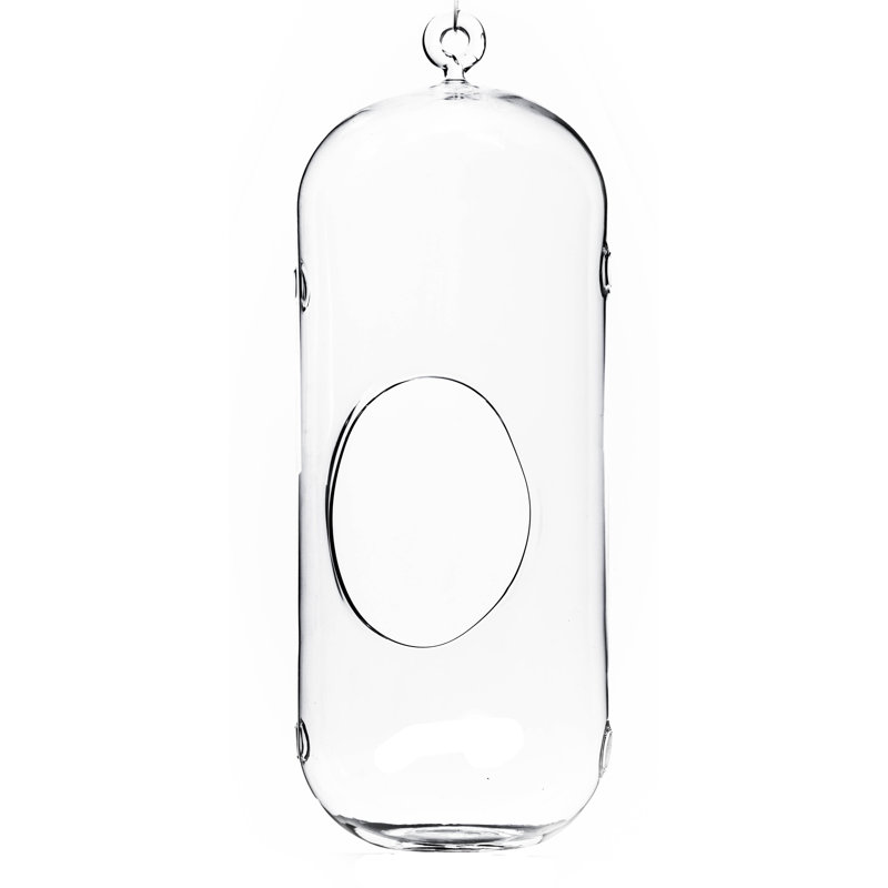 Salford Handmade Glass Terrarium, 13" H x 5" W x 5" D
