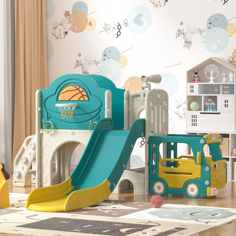 9 In-1 Toddler Slide, Green