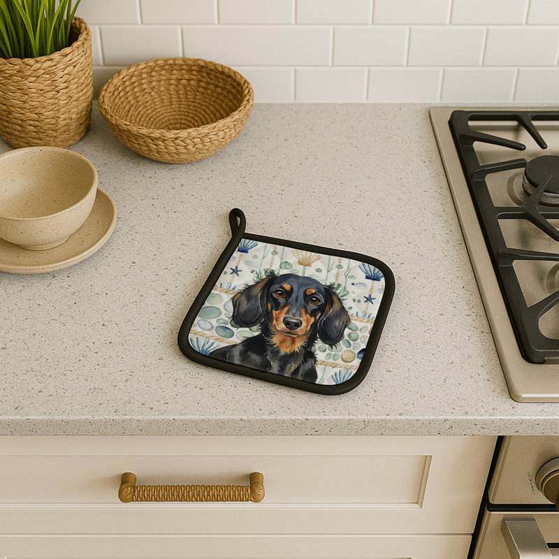 Paire de porte-casseroles en teckel