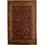 Wool Oriental Area Rug in Wine/Gold
