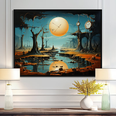 "The Persistance of Dali", art mural encadré surréalisme