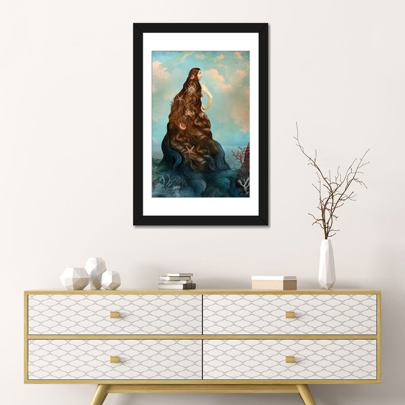 « virgin island water » par catrin welz-stein, reproduction d’impression sur toile tendue, H 24 po x l 16 po x P 1 po, Blanc