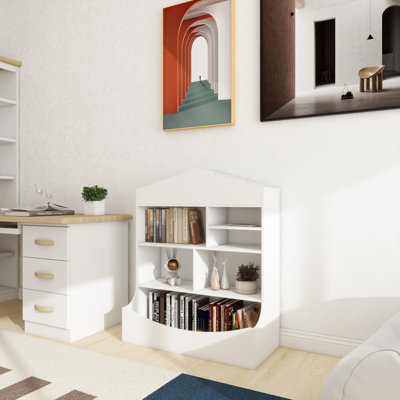 Children's Multi-Functional 7 Shelf Bookcase, Storage Display, Rack, Organizer