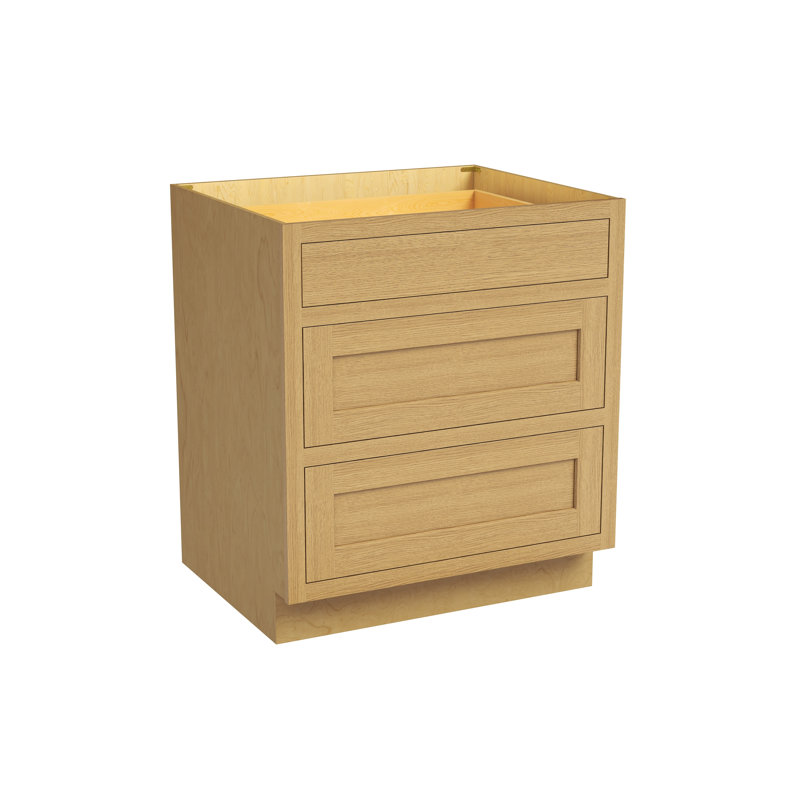 Armoire de cuisine à 3 tiroirs L 30 po x H 34,5 po x P 25 po prête à assembler Casainc, W30"x H34.5"