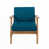 Blue  Cushion/Natural Frame selected