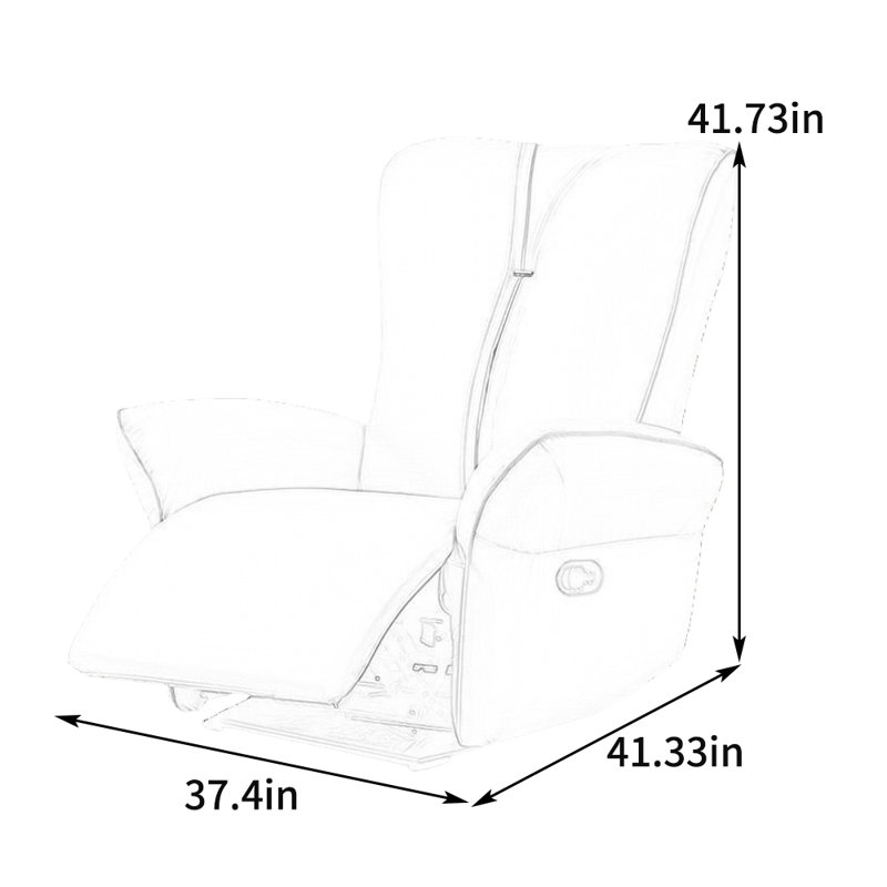 Fauteuil inclinable Tempa, Gris