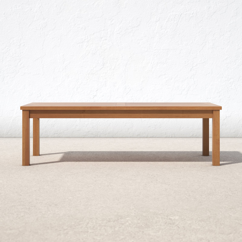 Upland Outdoor Patio Teak Wood Coffee Table