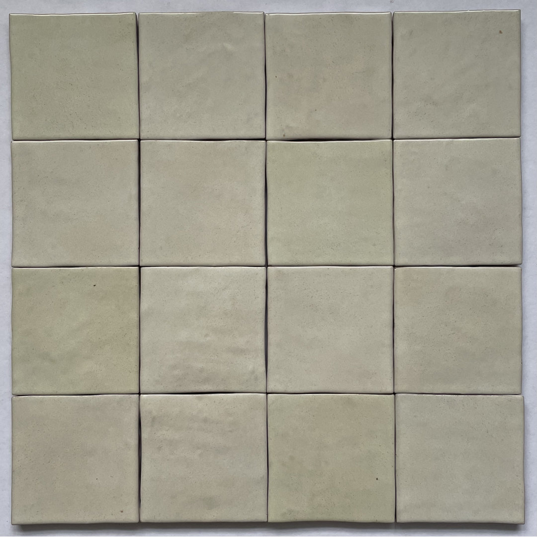 Mirage Zelij 4" x 4" Ceramic Wall Tile (Set of 81) La Maison en Pierre