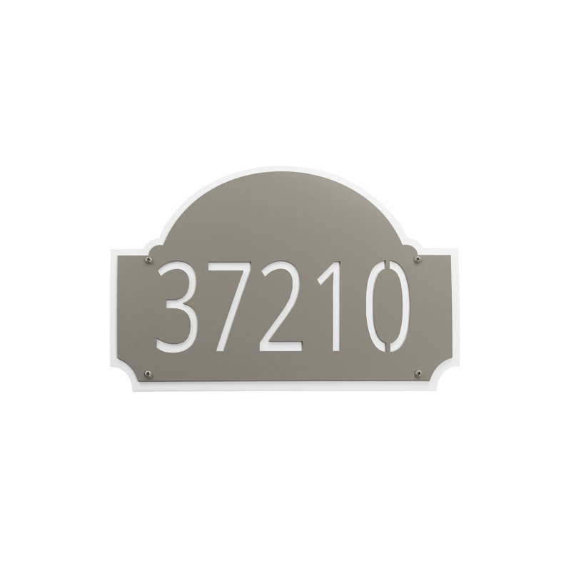 Fitzgerald Flush Mount One Line Wall Mount, Taupe/White