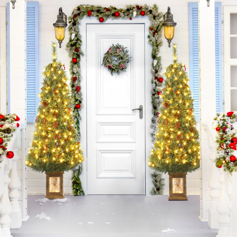 Arbre de Noël enneigé 4,5 pi