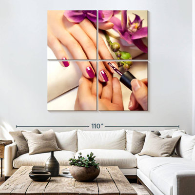 Clous d'inspiration orchidée