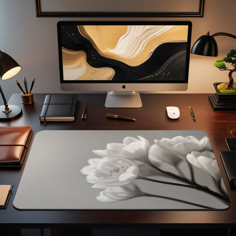 Polyester Desk Pad, 31.5x15.5