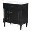 Meuble-lavabo avec lavabo, 2 tiroirs et tablette réglable-132519406-132519405