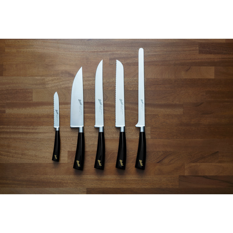 Elegance 5 - Piece Stainless Steel Assorted Knife Set, Black