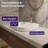 Los Flexi 17" Semi Recessed Bathroom Sink, White Rectangular Bathroom Drop-In Sink with Pop-Up Drain-108940903