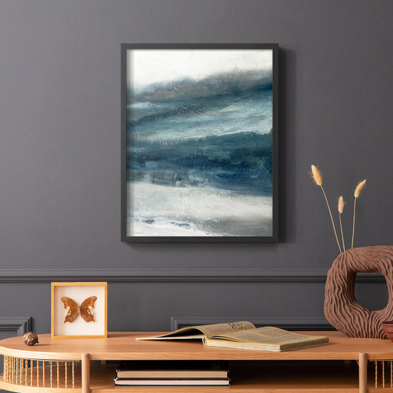 Reproduction encadrée, entrée privée II - bois massif, H 20 po x l 16 po, Cadre simple noir