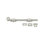 Boulon de surface 12 po Deltana 12SB15; robuste; finition nickel satiné