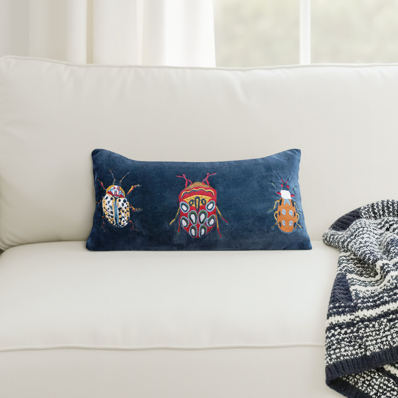 20" x 2" Cotton Pillow Cover